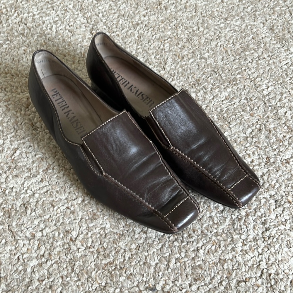 Peter Kaiser Brown Leather Loafers